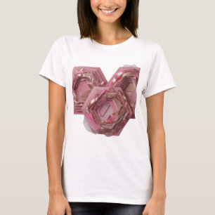 Cool Silver ABSTRACT ART Design T-Shirt