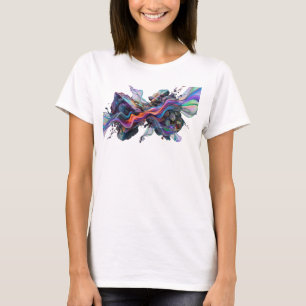 Cool Silver ABSTRACT ART Fashion Print v2 T-Shirt