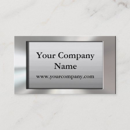 Cool Silver Frame Business Cards