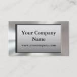 Cool Silver Frame Business Cards at Zazzle