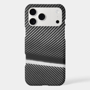 Cool silver gray elegant texture geometric lines iPhone 17 pro max case