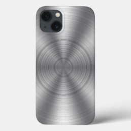 Cool Silver Metallic Look iPhone 13 Case