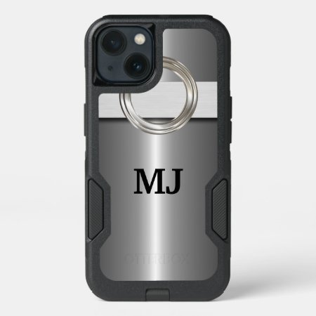 Cool Silver Metallic Look Iphone 13 Case