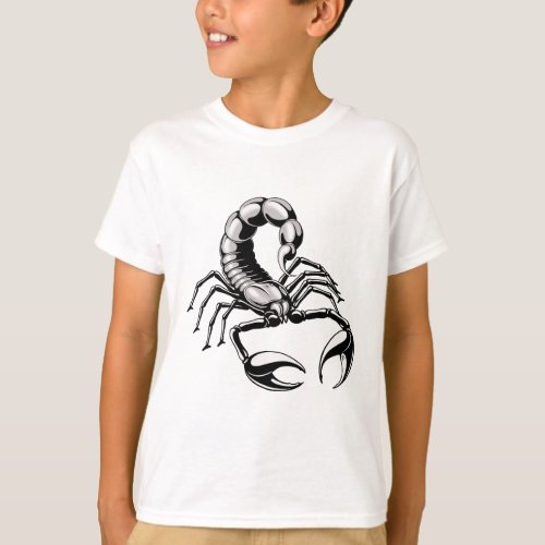 Cool Silver Scorpion T_Shirt