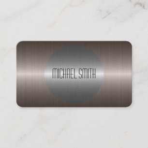 Cool Silver Stainless Steel Metal Business Card