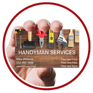 Cool Simple Handyman Home Repairs Business Cards