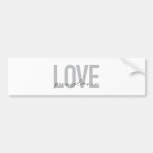 Cool, simple, modern design Love Pennsylvania Bumper Sticker