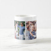 Cool Simple Photo Collage & Monogram Coffee Mug (Center)