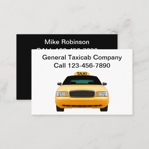 Cool Simple Taxi Driver Business Cards  