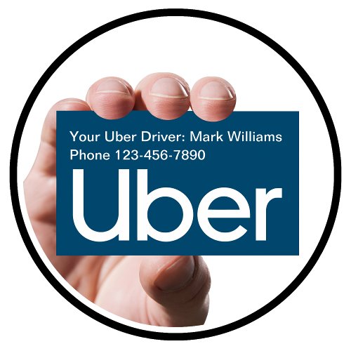 Cool Simple Uber Driver Business Card Template