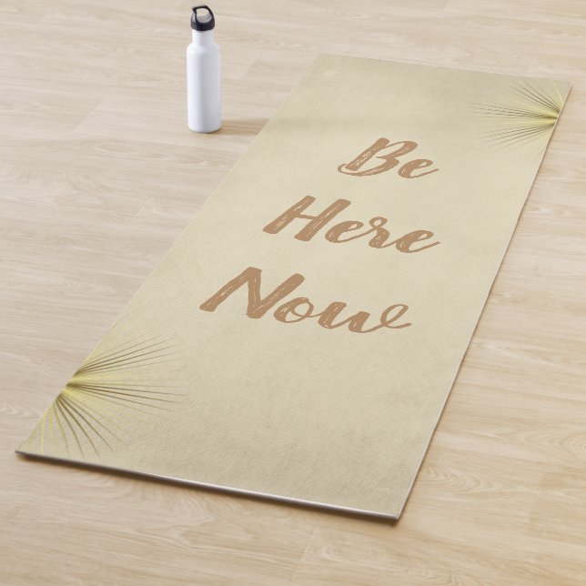 Cool Simple Yoga Mats-Be Here Now Mat (In Situ)