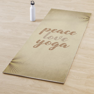 Cool Simple Yoga Mats-Peace Love Yoga Mat