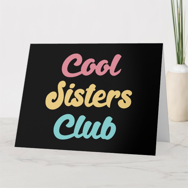Cool Sisters Club II Card (Front)