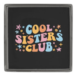 Cool Sisters Club III Gunmetal Finish Lapel Pin
