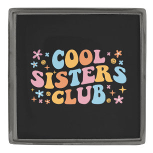 Cool Sisters Club III Gunmetal Finish Lapel Pin