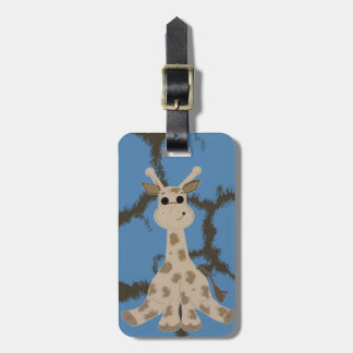 Cool Sitting Giraffe Luggage Tag