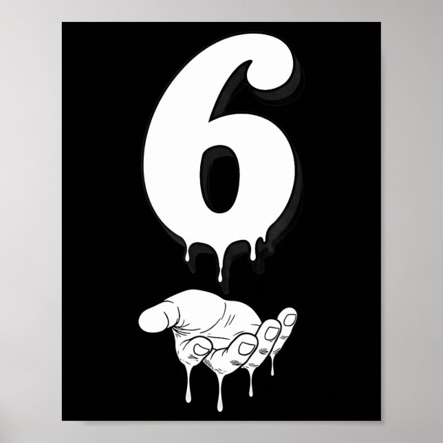 Cool Six Seven 6 7 Meme Gen Alpha Slang Costume Ma Poster (Front)