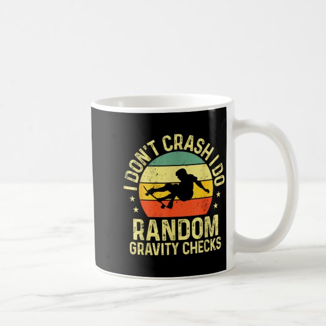Cool Skateboard Art For Men Women Skateboarding Sk Coffee Mug (Right)
