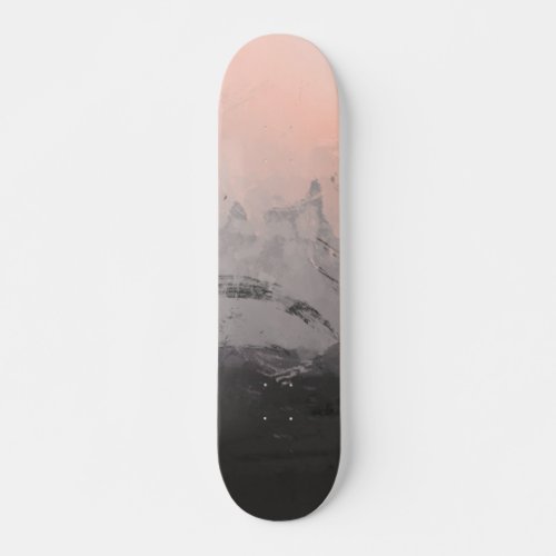 Cool skateboard art  girls skateboard pink black