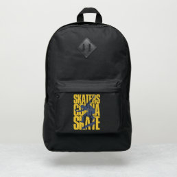 cool skateboard lovers sports word art  port authority&#174; backpack