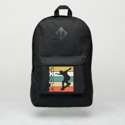 cool skateboard lovers sports word art  port authority&#174; backpack