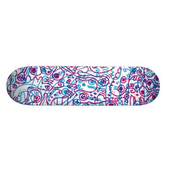 Cool Skateboard With Crazy Monster Graphics by designalicious at Zazzle