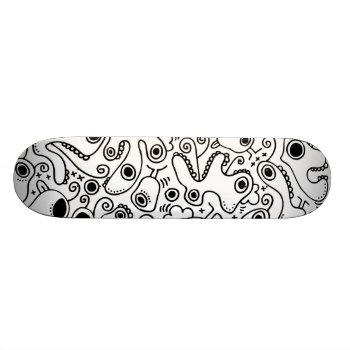 Cool Skateboard With Crazy Monster Graphics by designalicious at Zazzle