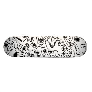 Cool skateboard with crazy monster graphics deck