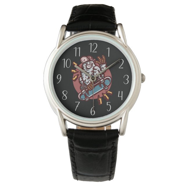 cool skateboarding lovers  watch (Front)