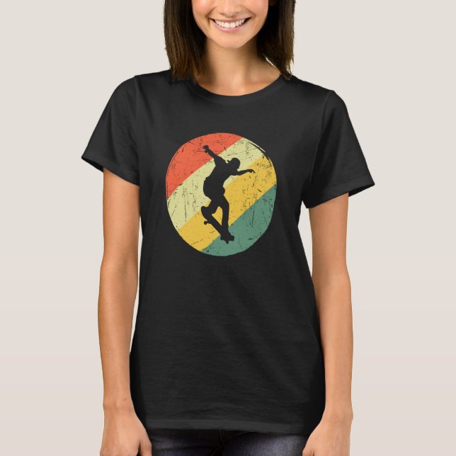 Cool Skateboarding Retro Vintage skateboard Skateb T-Shirt (Front)