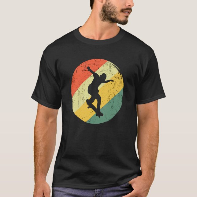 Cool Skateboarding Retro Vintage skateboard Skateb T-Shirt (Front)