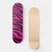 Cool Skateboards for Girls Pink Black Zebra Stripe | Zazzle