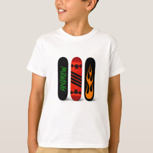Cool Skater Skateboard Personalized T-Shirt