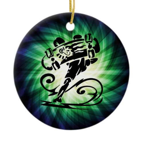 Cool Skater; Skateboarder Ceramic Ornament