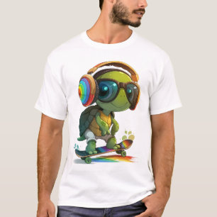 Cool Skater Turtle T-Shirt