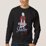 Cool Skater Women Girls Skateboarding Skateboard S Sweatshirt