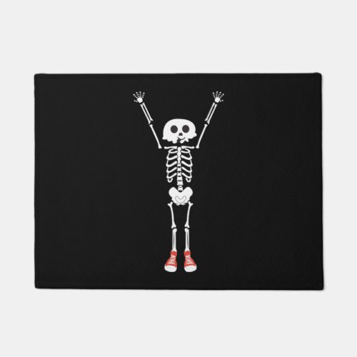 Cool Skeleton Halloween Design Doormat