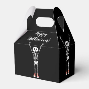Cool Skeleton Halloween Party Favor Boxes