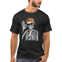 Cool Skeleton with Orange Cap | Hip-Hop Halloween