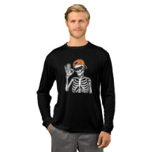 Cool Skeleton with Orange Cap | Hip-Hop Halloween