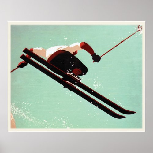 Cool Ski Bum Poster