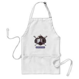 Cool Ski Helmet Adult Apron