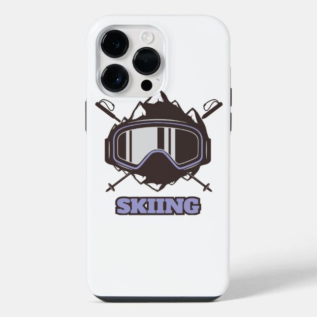 Cool Ski Helmet  Iphone Case (Back)