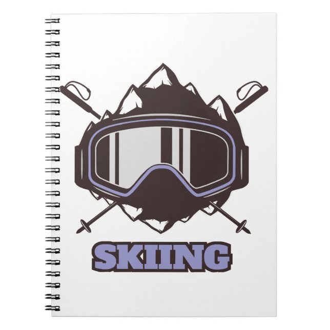 Cool Ski Helmet  Notebook (Front)
