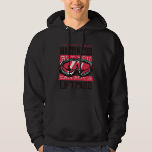 Cool ski with  ski saying for skiers hoodie