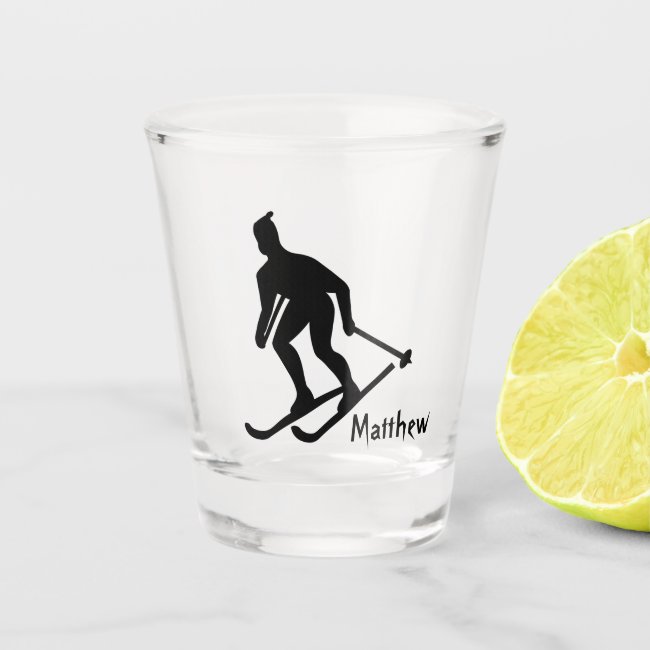 Cool Skiing Sports Shot Glass