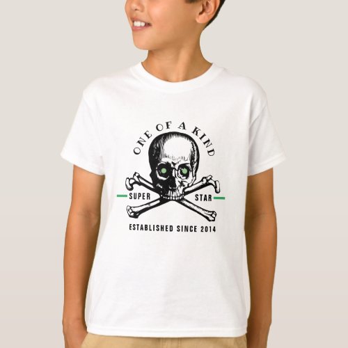 COOL SKULL BOYS GRAPHIC WORDS T_Shirt