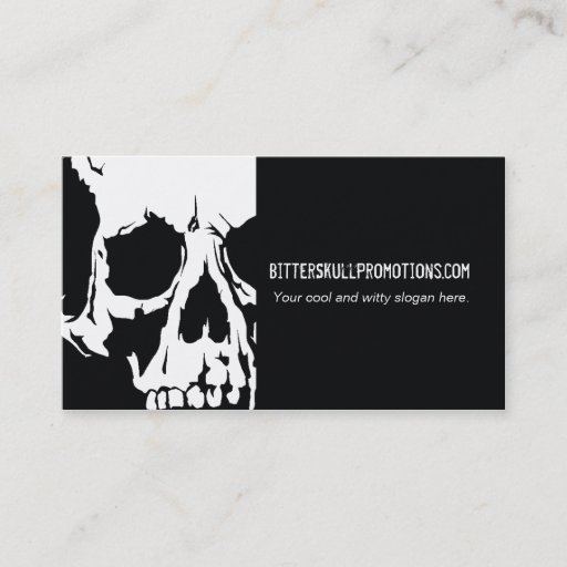 Customizable Cool Skull Business Cards