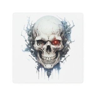 Cool Skull Metal Print