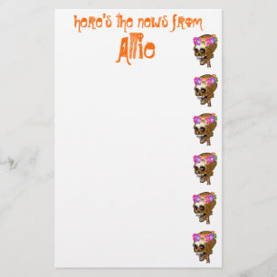 Cool Skull personalized Stationery